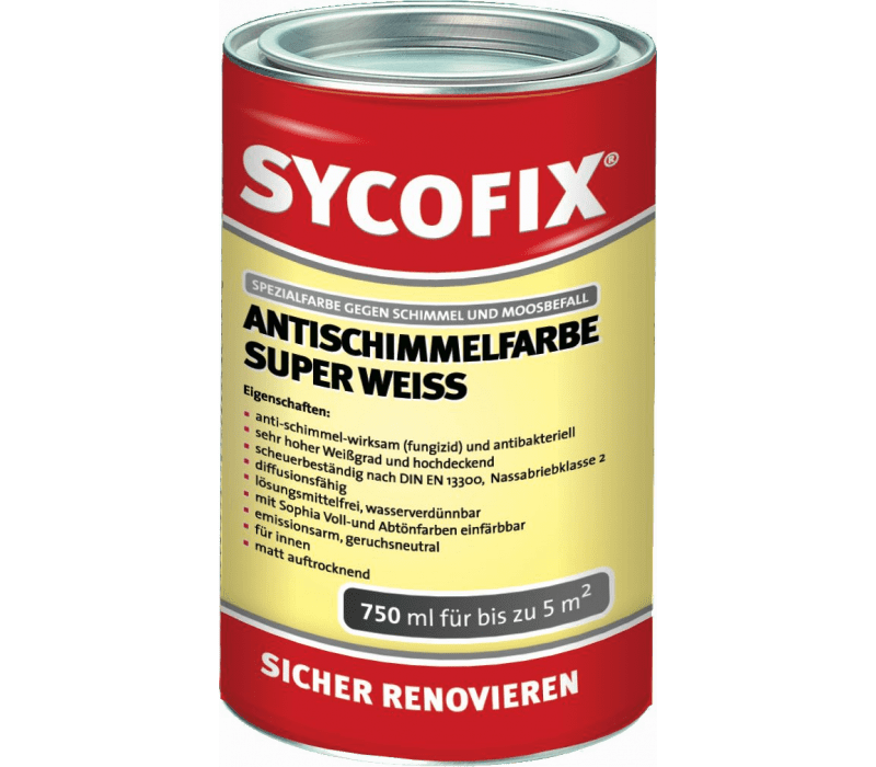 SYCOFIX ® Anti-Schimmel-Farbe - Super Weiss
