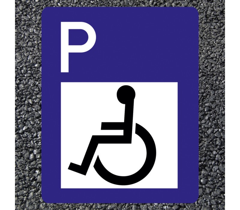 BORNIT Verkehrszeichen VZ 314+1044-10 Behindertenparkplatz
