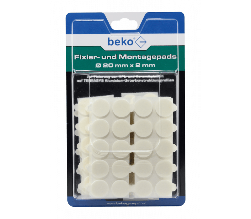 beko Fixier- und Montagepads, d=20mm x 2mm - 300St./Pack
