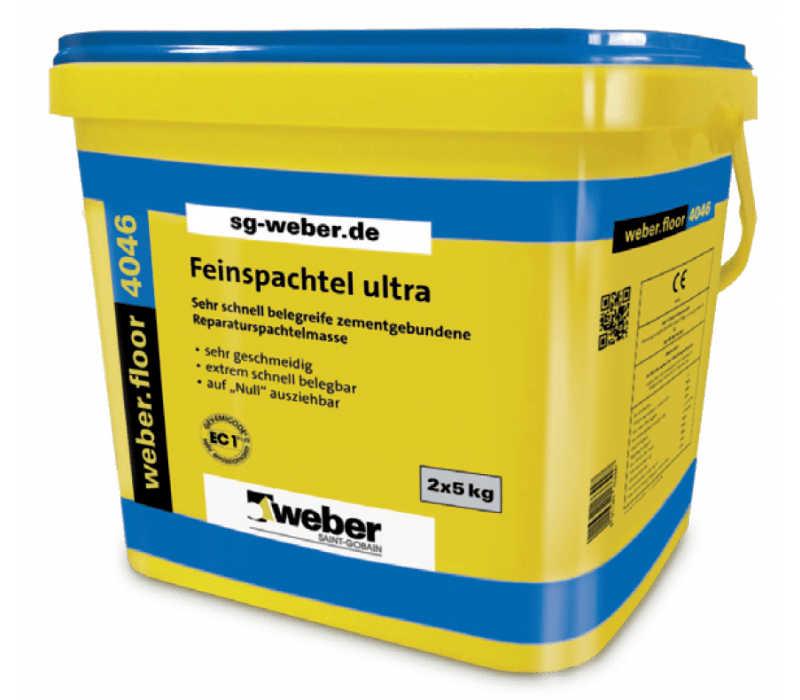 weber.floor 4046 - Feinspachtel ultra - 10kg (2 x 5kg)