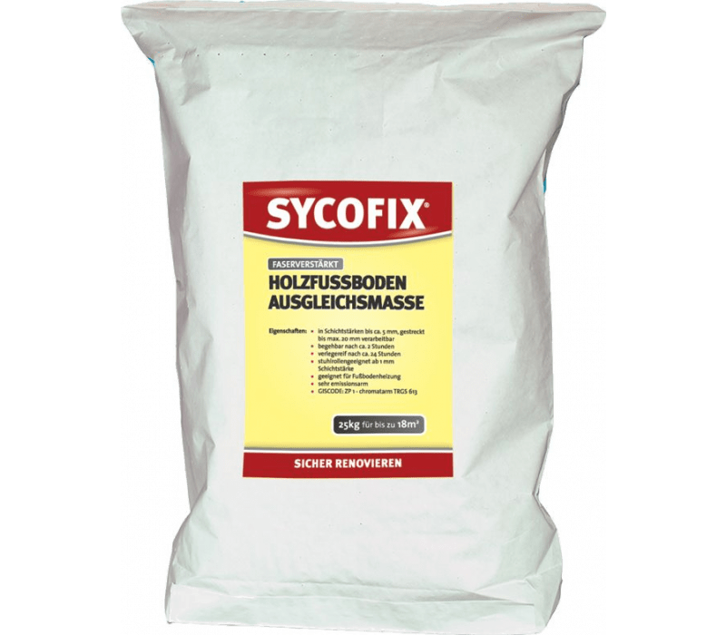 SYCOFIX ® Holzfußbodenausgleichsmasse selbstverlaufende zementhaltige Spachtelmasse - 25kg