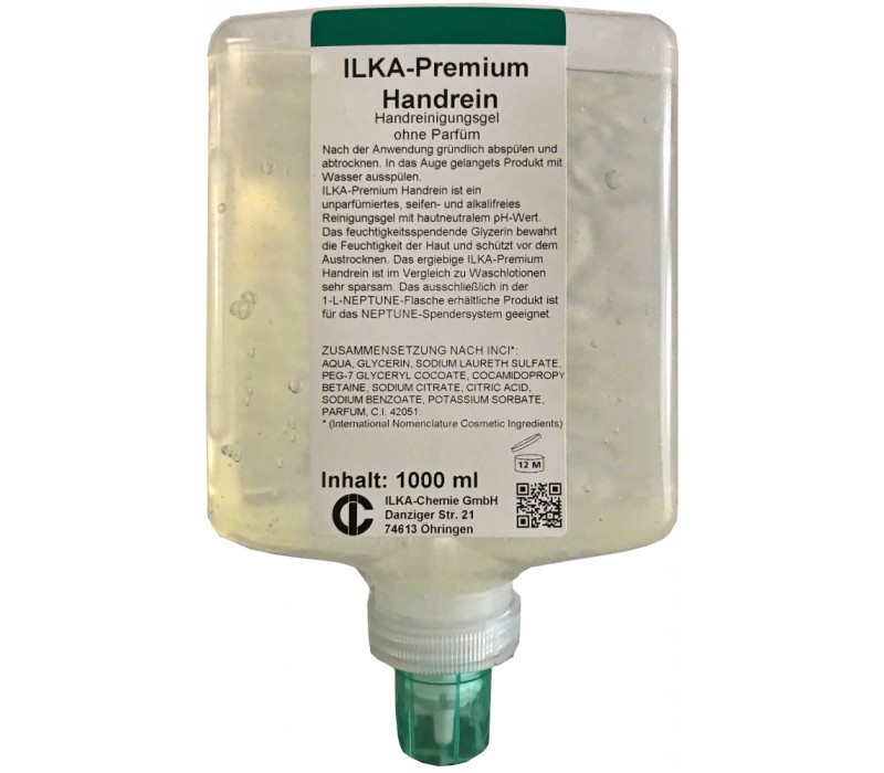ILKA-Premium Handrein - 1ltr - Neutrales Waschgel
