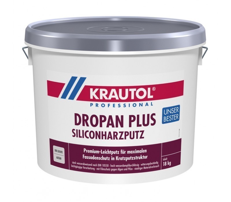 KRAUTOL DROPAN PLUS | Siliconharzputz - weiß - 18kg