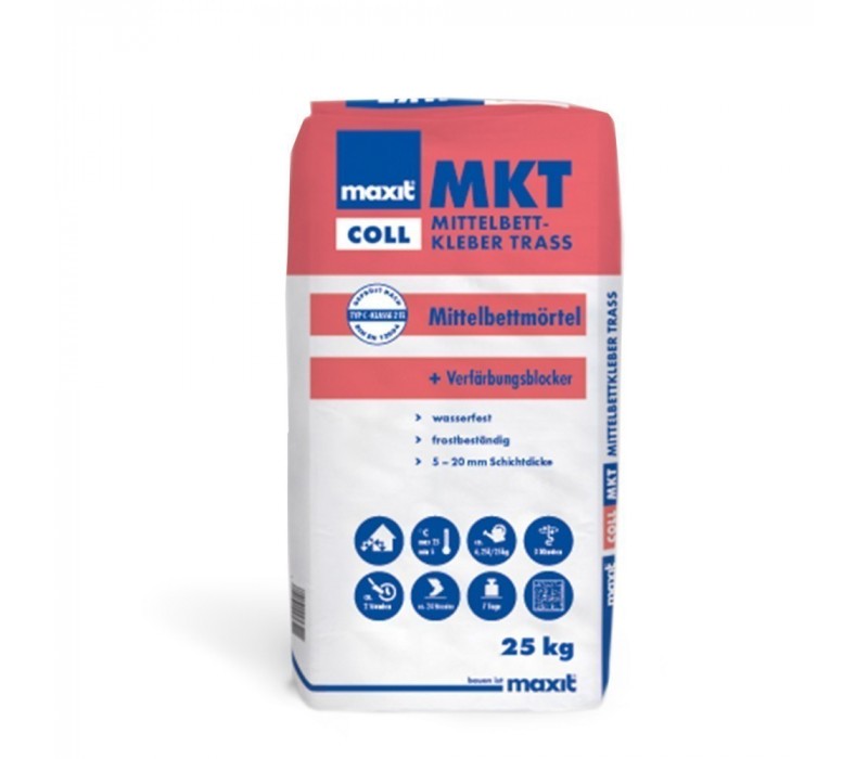 maxit coll MKT – Mittelbettkleber Trass, 25kg