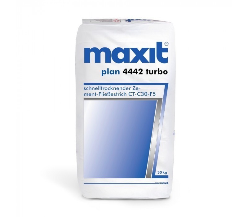 maxit plan 4442 turbo Zement-Fließestrich - CT-C30-F5, schnelltrocknend, 30kg