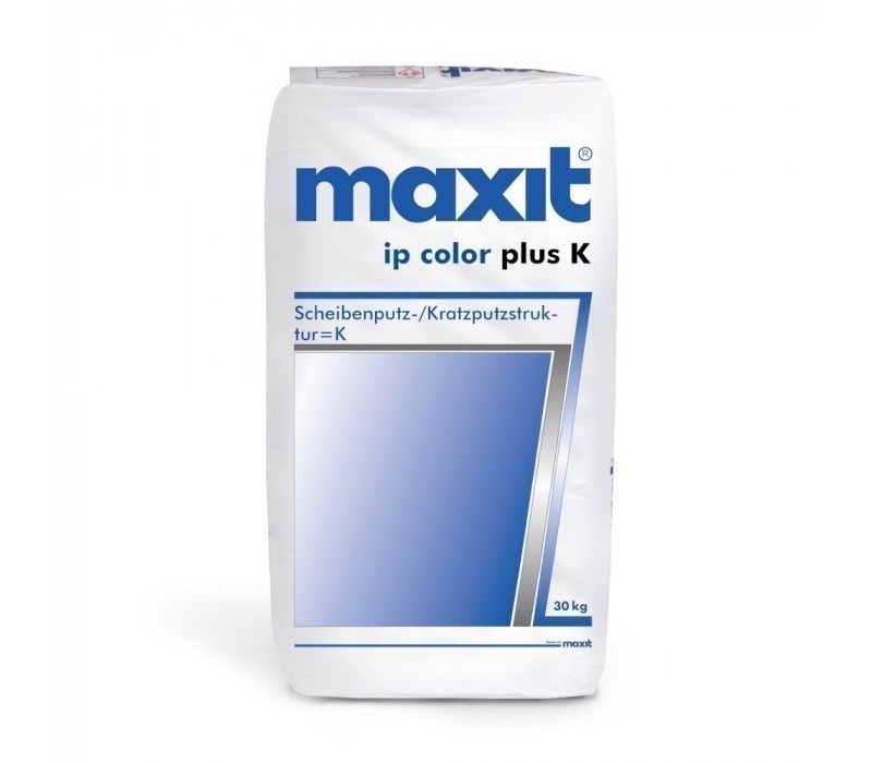 maxit ip color plus K - Scheibenputz, weiß - 30kg