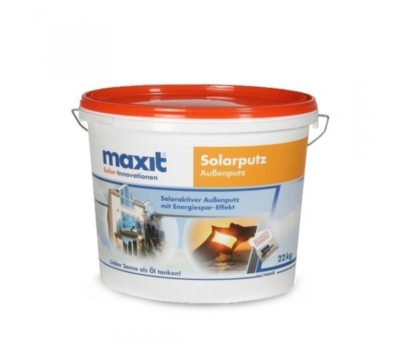 maxit Solarputz - Siliconharz-Scheibenputz, weiß - 22kg
