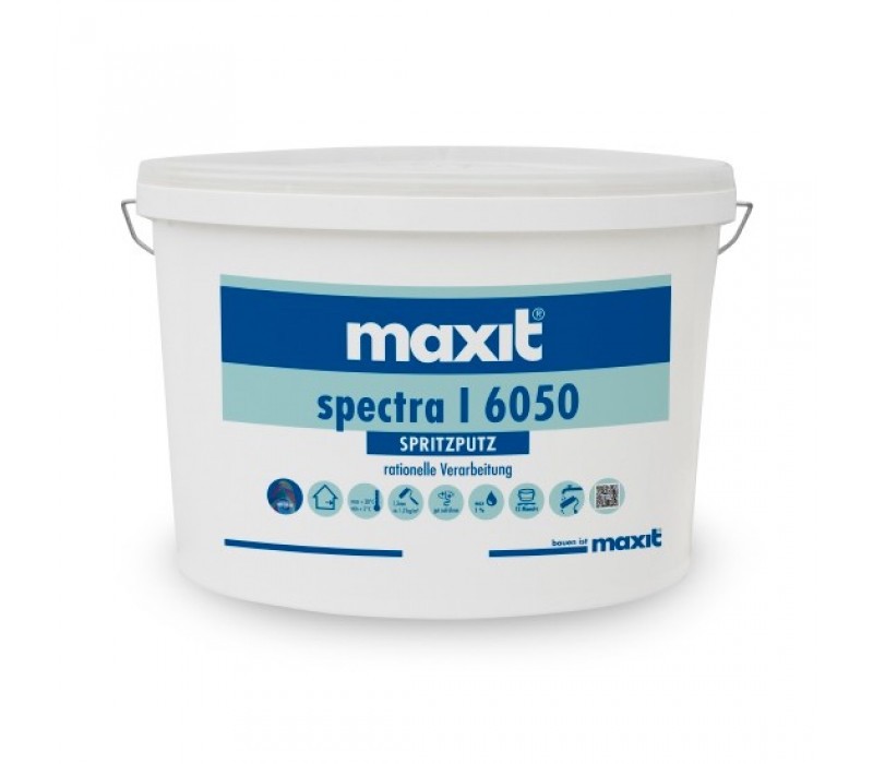 maxit spectra I 6050 - Spritzputz, innen, weiß, 1,3mm - 20kg
