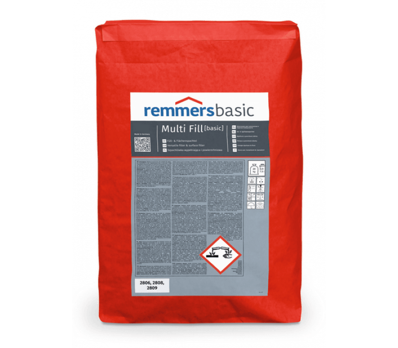Remmers Multi Fill basic | Multispachtel - Füll- und Flächenspachtel - 5kg - grau