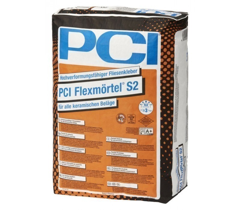 PCI Flexmörtel S2 - Hochverformungsfähiger Fliesenkleber - 20kg