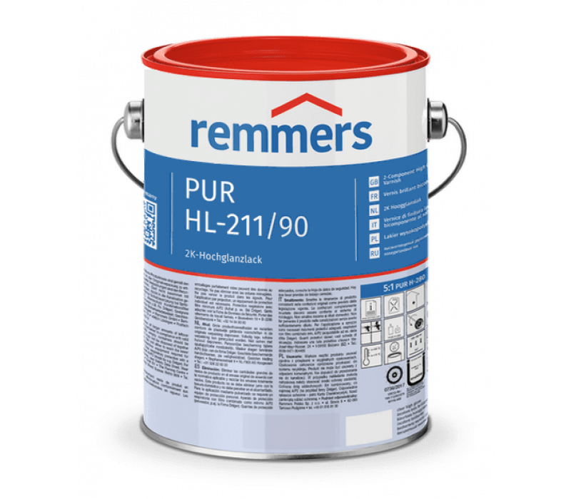 Remmers PUR HL-211/90-Hochglanzlack - 5 ltr, farblos