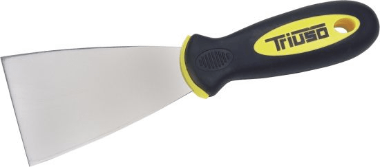 Drado Spachtel Werkzeug, Profi Spachtel Putty Knife aus Rostfreiem  Edelstahl Malerspachtel mit Kunststoffgriff zum Tapeten entfernen 5,1 cm, 1  Stück