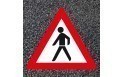 BORNIT Verkehrszeichen VZ 133 Fußgänger