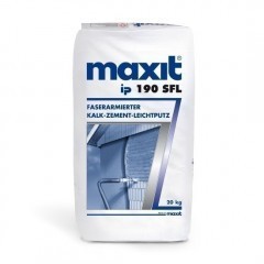maxit ip 190 SFL -  Kalk-Zement-Faserleichtputz - 20kg