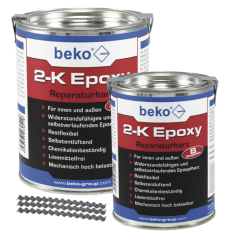 beko 2-K Epoxy (Epoxydharz), 1000g - incl. 10 Estrichklammern