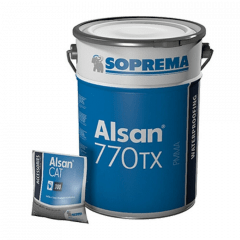 SOPREMA ALSAN 770 TX (PMMA-Harz) | 2K-Abdichtung für Details | RAL7012 Basaltgrau | 10kg