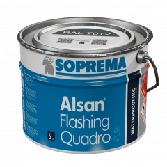 SOPREMA ALSAN Flashing Quadro | Flüssigabdichtung | RAL7012 Basaltgrau | 5kg