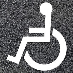 BORNIT Piktogramm Behinderte (RMS), weiß