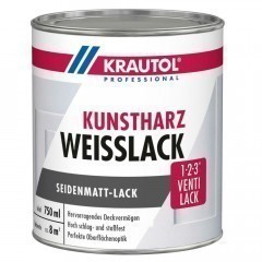 KRAUTOL KUNSTHARZ WEISSLACK | Venti-Lack - seidenmatt - 750ml