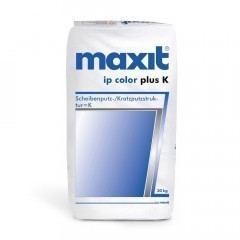 maxit ip color plus K - Scheibenputz, weiß - 30kg
