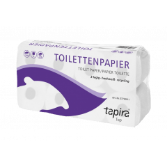 TAPIRA Top Toilettenpapier 3-lagig, hochweiß - 64Rollen