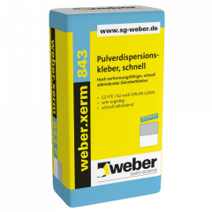 weber.xerm 843 | Pulverdispersionskleber, weiß - 18kg