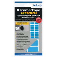 beko Xtreme Tape STRIPS, gewebearmiert | 20mm x 40mm | 70 Strips