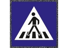BORNIT Verkehrszeichen VZ 350 Fußgängerüberweg
