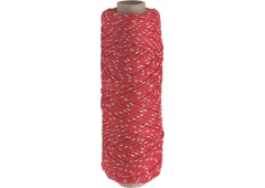 Maurer- und Fliesenlegerschnur, rot-weiß, 2mm x 100m