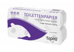 TAPIRA Top Toilettenpapier 3-lagig, hochweiß - 64Rollen